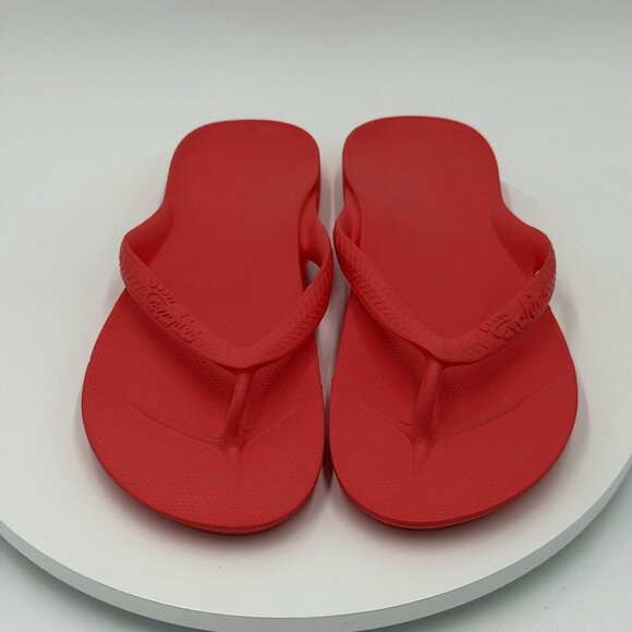 Archies Unisex Arch Support Flip Flops Thong Sandal Coral Mens 10/Women’s 11 - Picture 3 of 7